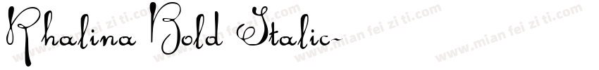Rhalina Bold Italic字体转换
